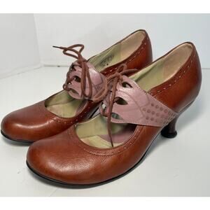 John Fluevog Mollie Johnson Lace Up Mary Jane Size 8.5